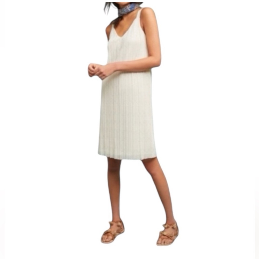 Anthro Meadow Rue Prespa Pleated Dress Size 4